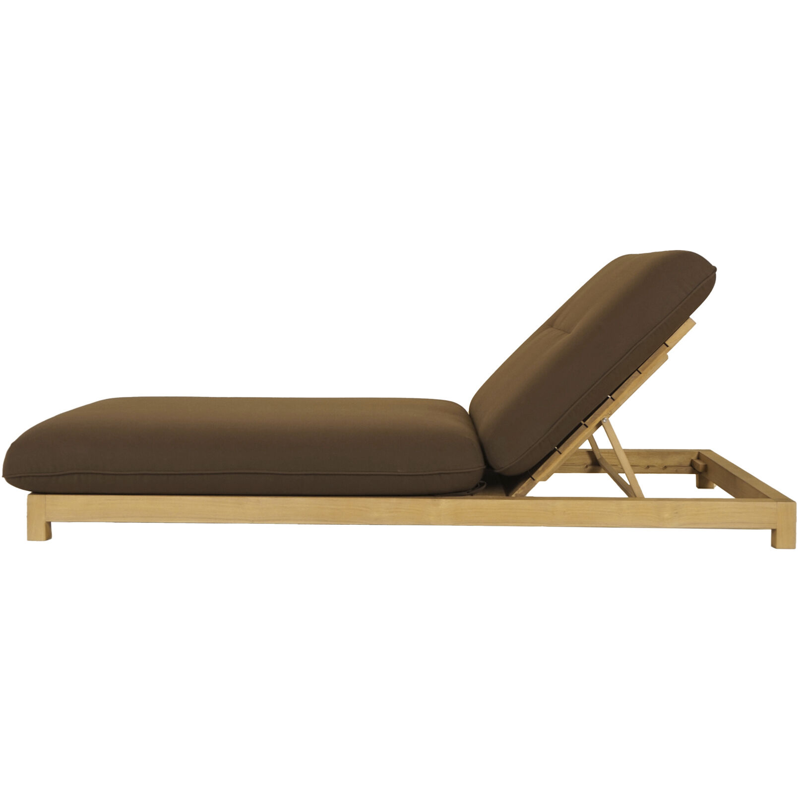 Enzo Brown Outdoor Adjustable Lounge Chair